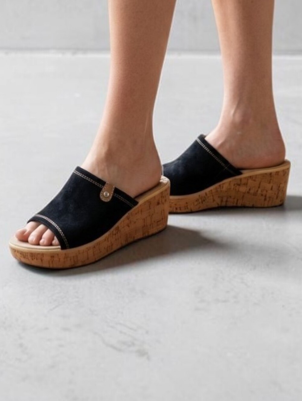 Rockport Linea Slide Platform Wedge Sandal Size 9